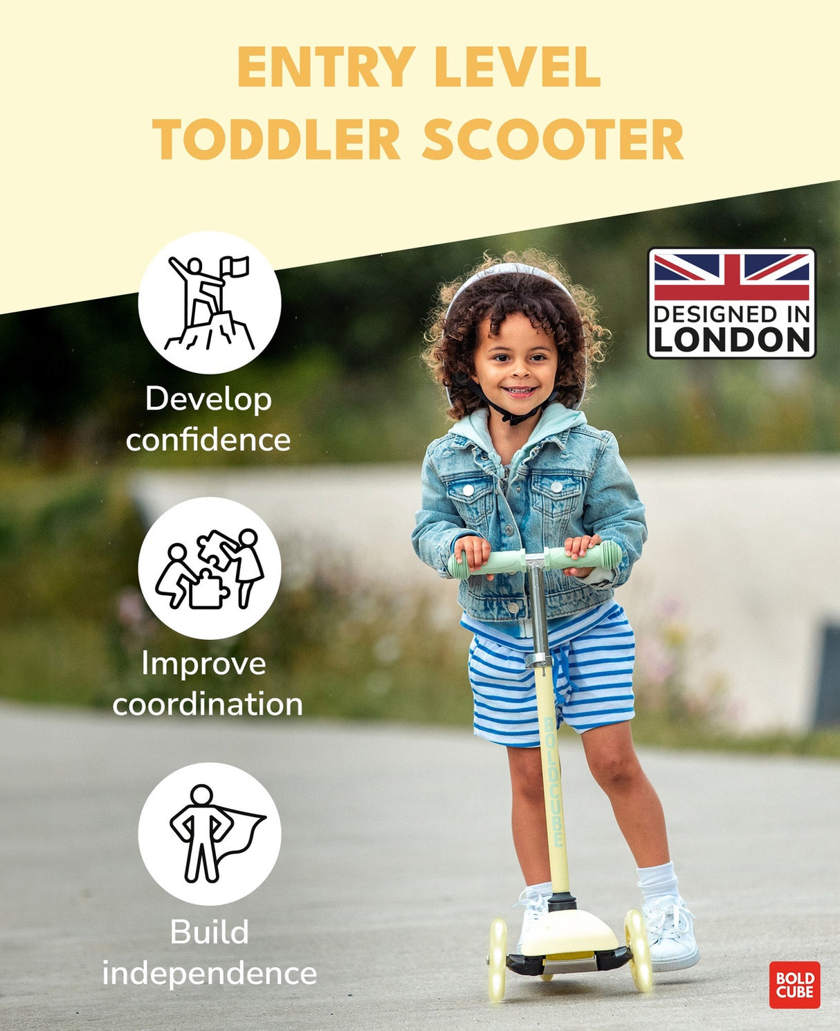 Teeny 3 Wheel Scooter - Lemon