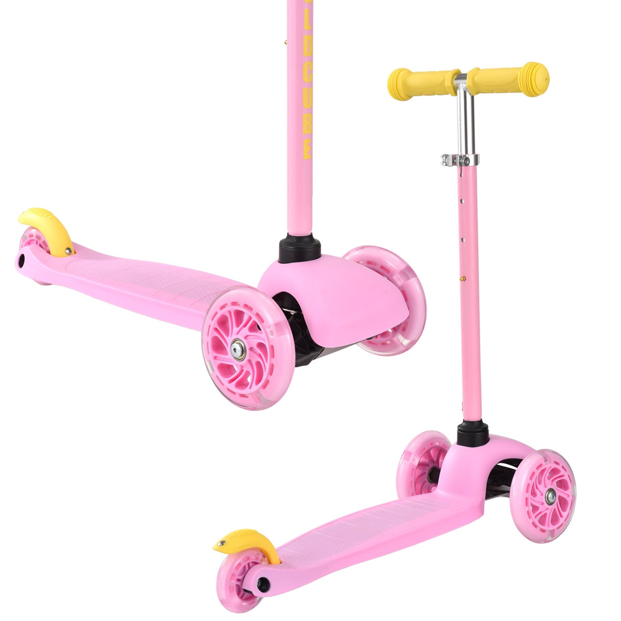 Teeny 3 Wheel Scooter - Pink & Yellow