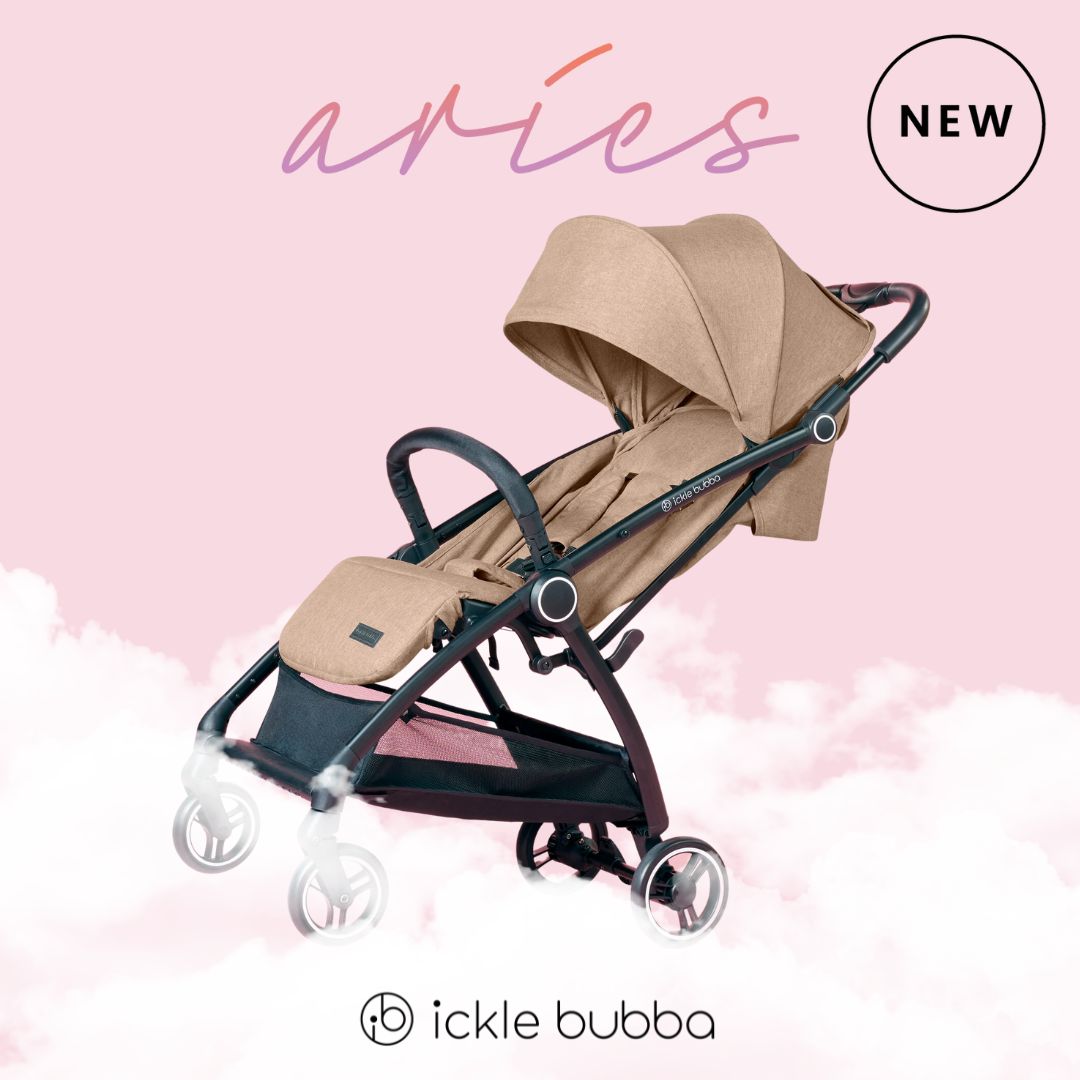 Ickle Bubba Aries PRIME - Ultra Lightweight & Auto-Folding (Includes Carry Bag + Footwarmer + Rain Cover + Cup Holder)