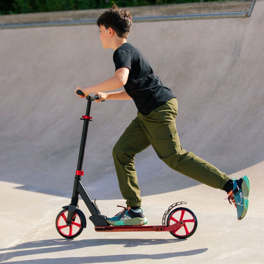 Burgundy - Big 2 Wheel Scooter