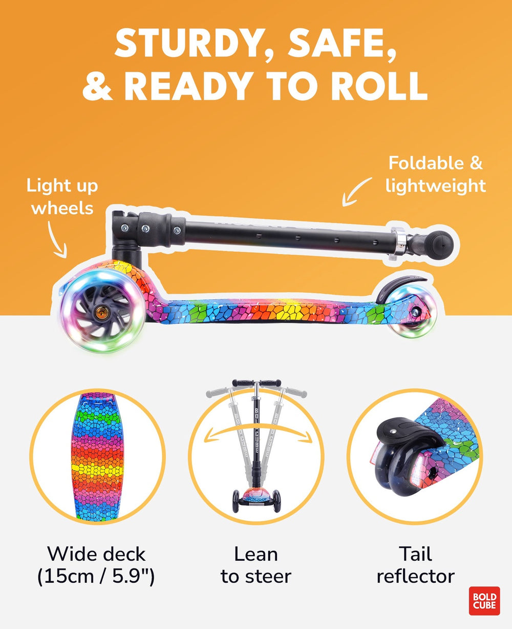 Big 3 Wheel Scooter - Crystal Rubix