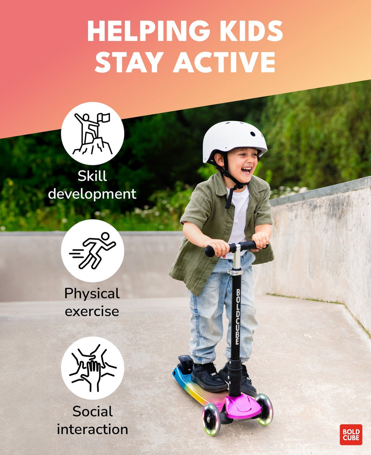 Big 3 Wheel Scooter - Candy Floss