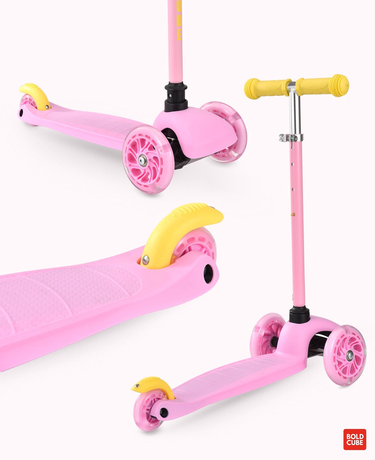 Teeny 3 Wheel Scooter - Pink & Yellow