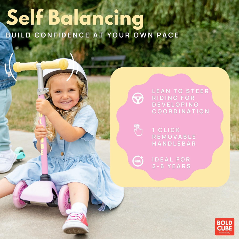 Teeny 3 Wheel Scooter - Pink & Yellow