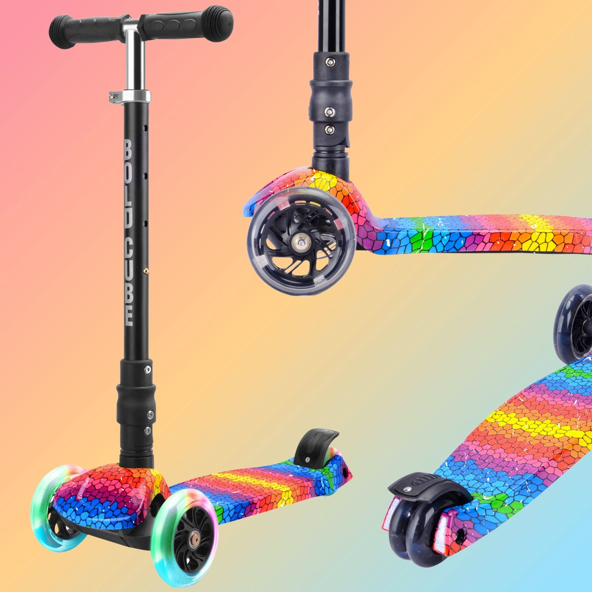 Big 3 Wheel Scooter - Crystal Rubix