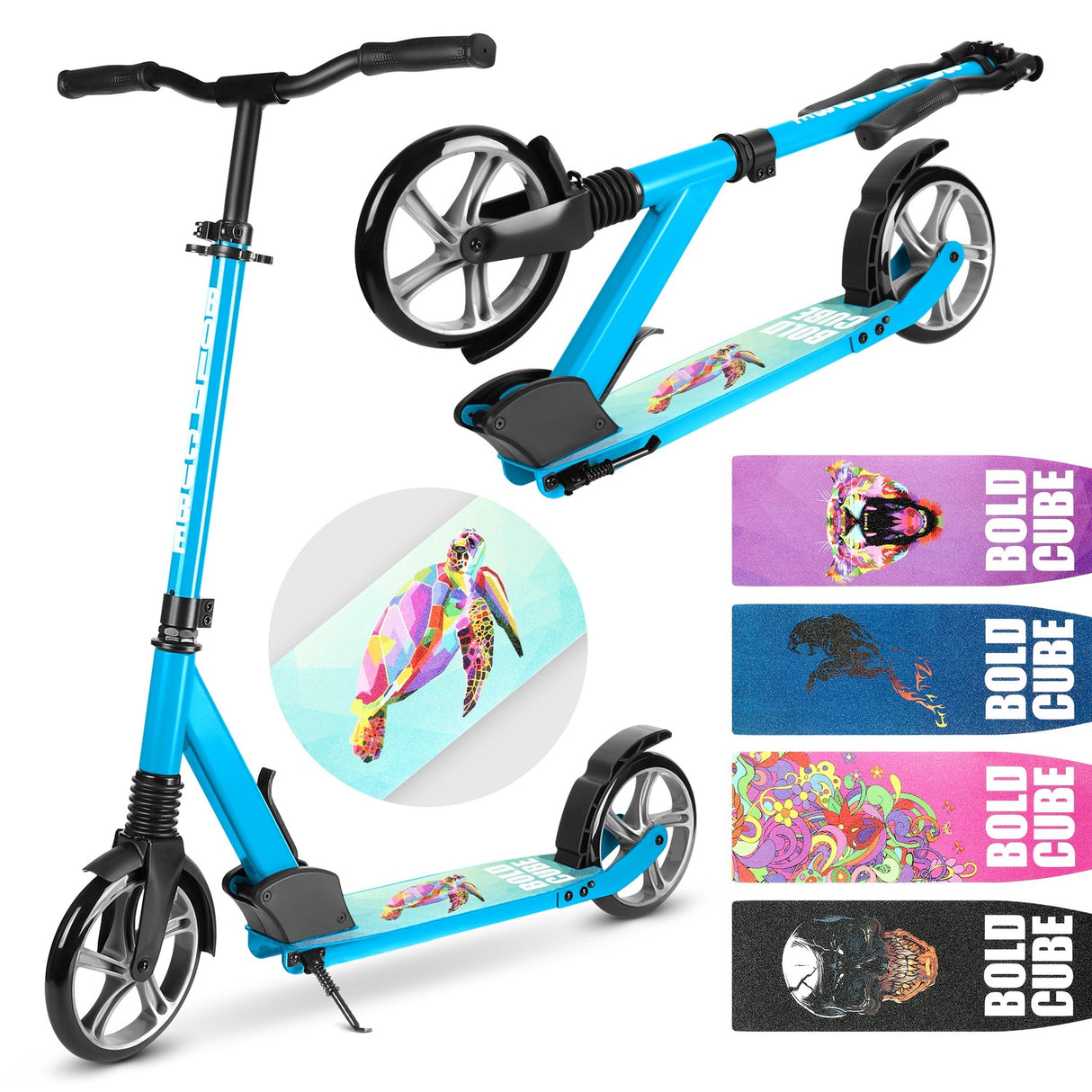 Big 2 Wheel Scooter - Cyan