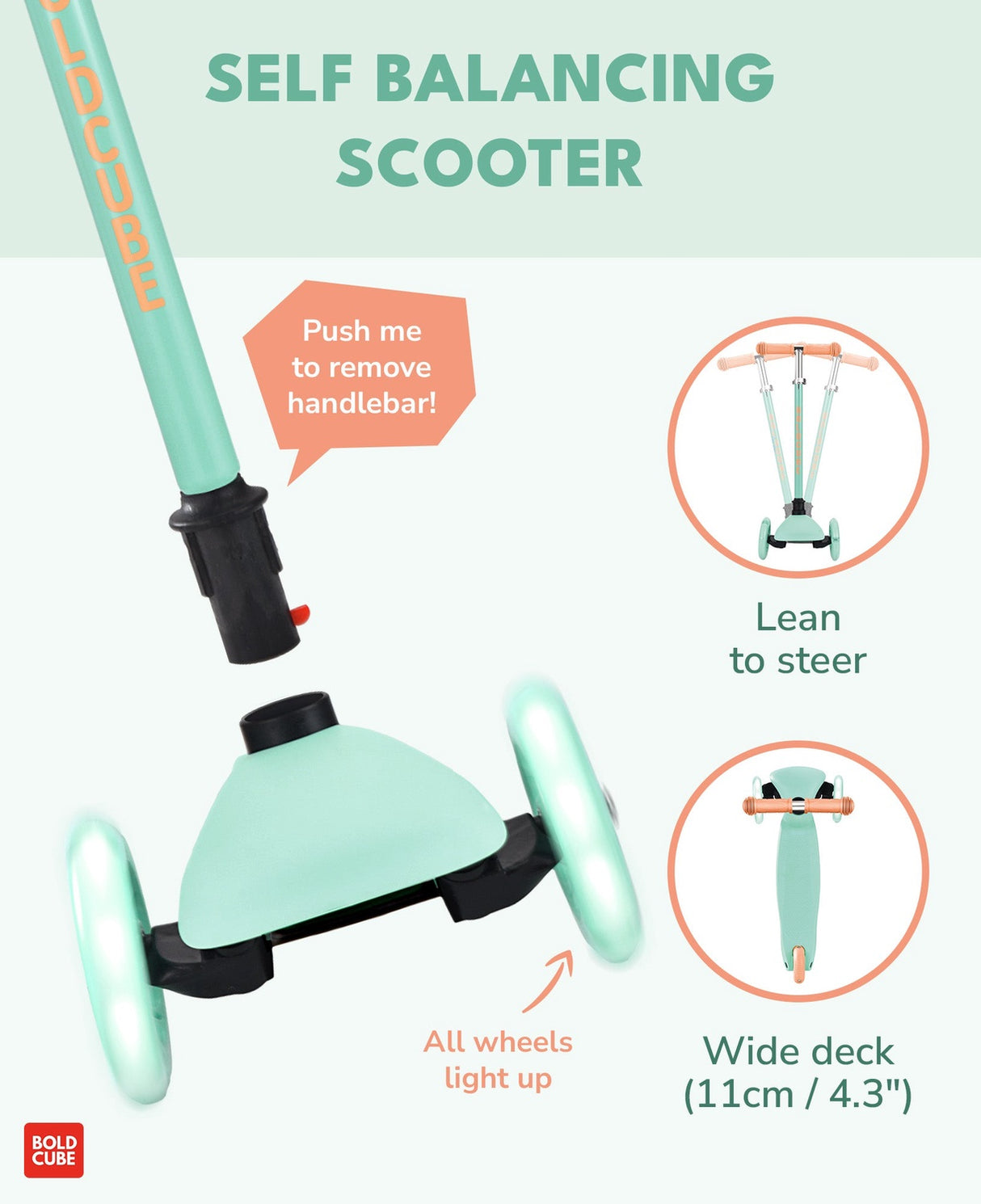 Teeny 3 Wheel Scooter - Mint