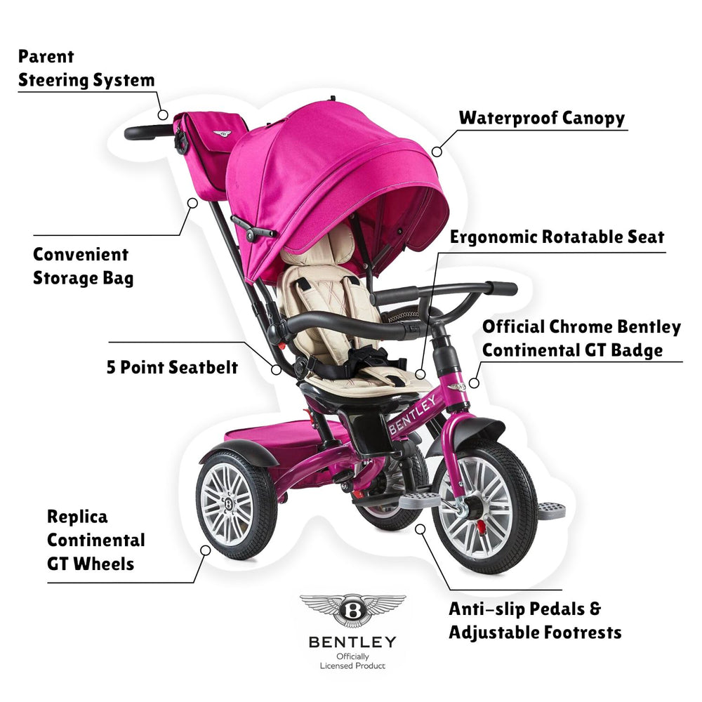 Bentley 6-in-1 Adjustable Trike with FREE Cup Holder