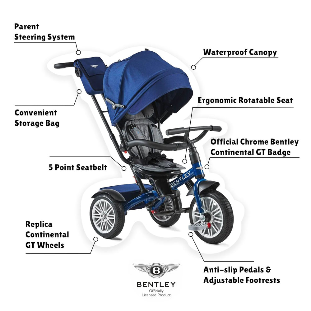 Bentley 6-in-1 Adjustable Trike with FREE Cup Holder