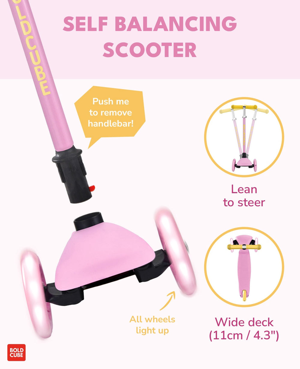 Teeny 3 Wheel Scooter - Pink & Yellow