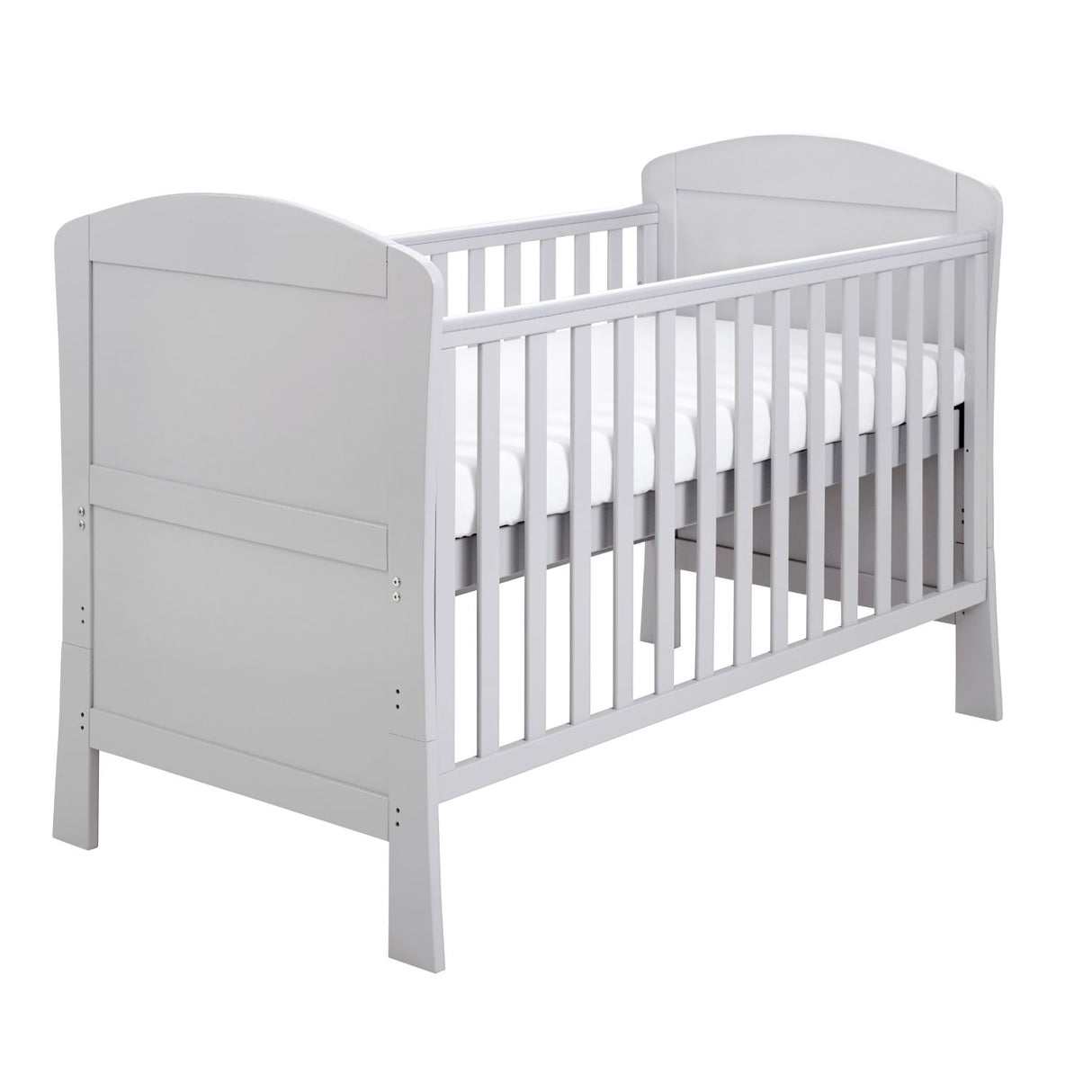 Babymore Solid Wood Aston 2-in-1 Drop Side Cot Bed (0-5yrs)