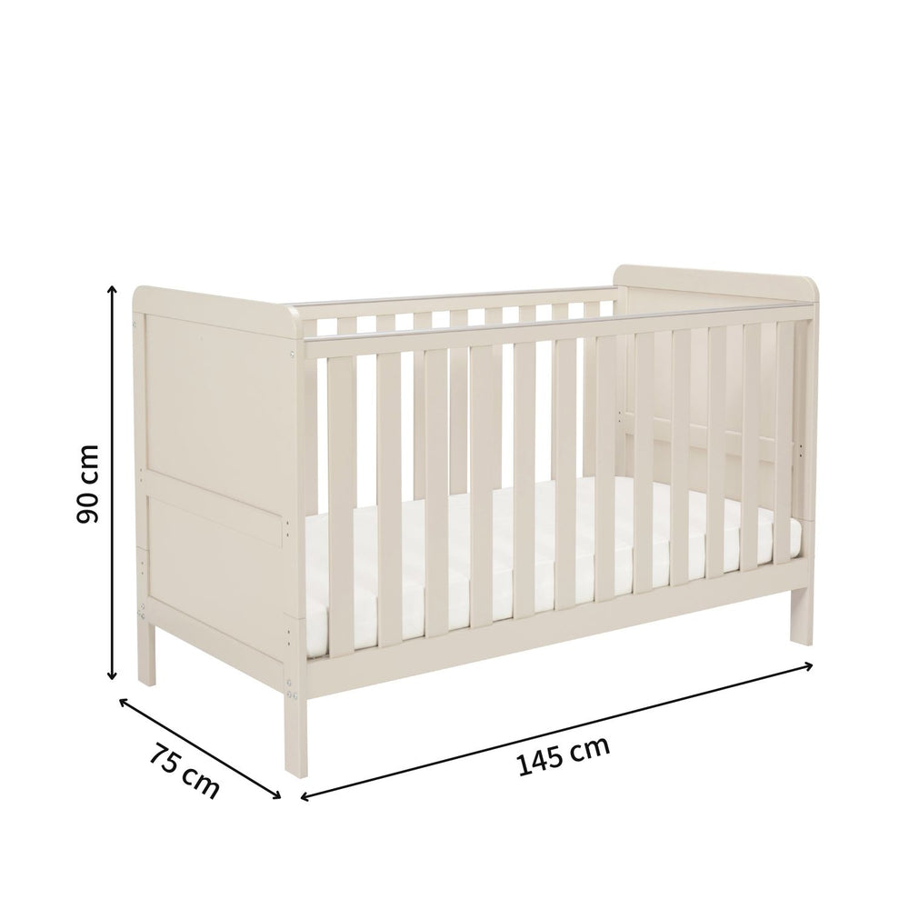 Babymore Caro Urban 2-in-1 Cot Bed (0-5yrs)