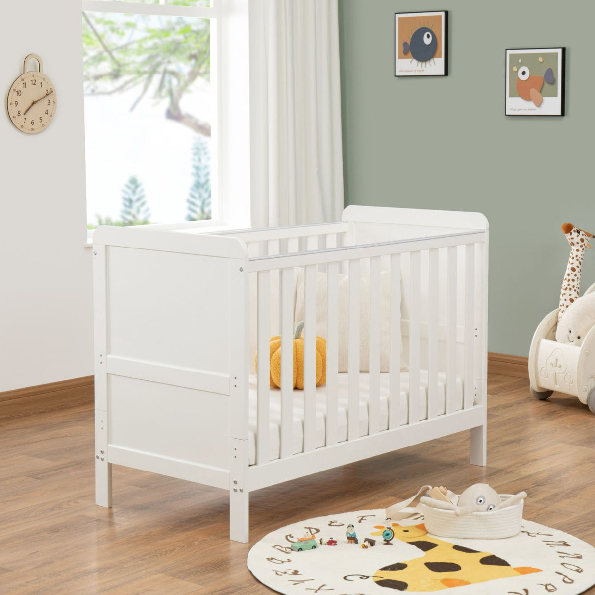 Babymore Caro Urban 2-in-1 Mini Cot Bed (0-4yrs)