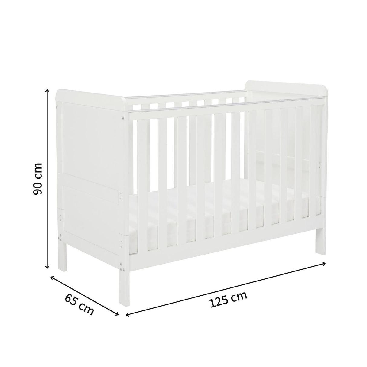 Babymore Caro Urban 2-in-1 Mini Cot Bed (0-4yrs)