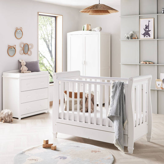 Babymore Eva 3-Piece Sleigh Nursery Room Set