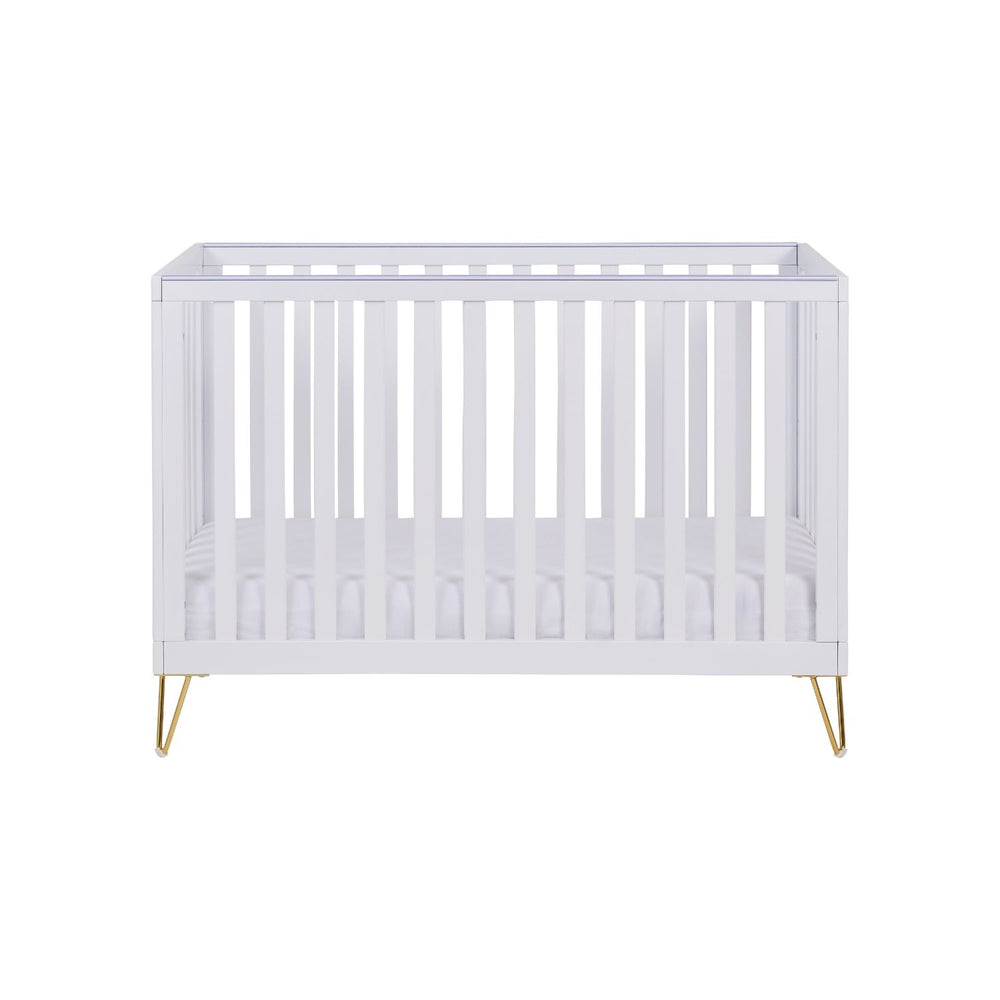 Babymore Kimi Cot Bed (0-4yrs) - Scandi-inspired Convertible Cot Bed