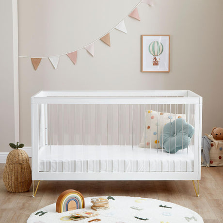 Babymore Kimi XL Acrylic Cot Bed (0-5yrs)