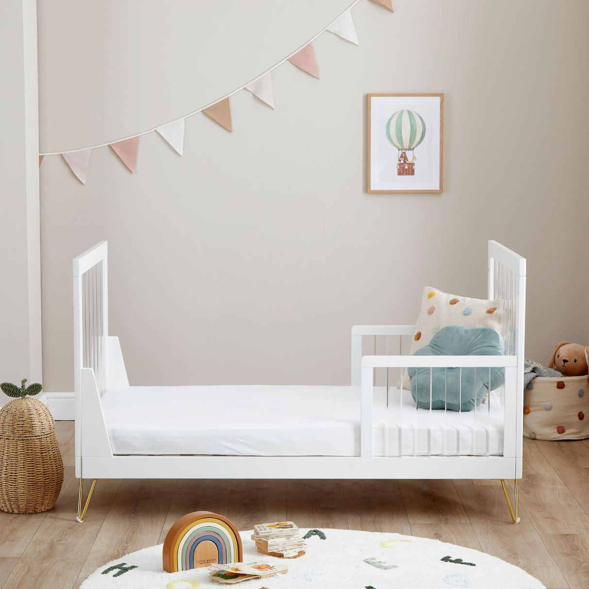 Babymore Kimi XL Acrylic Cot Bed (0-5yrs)