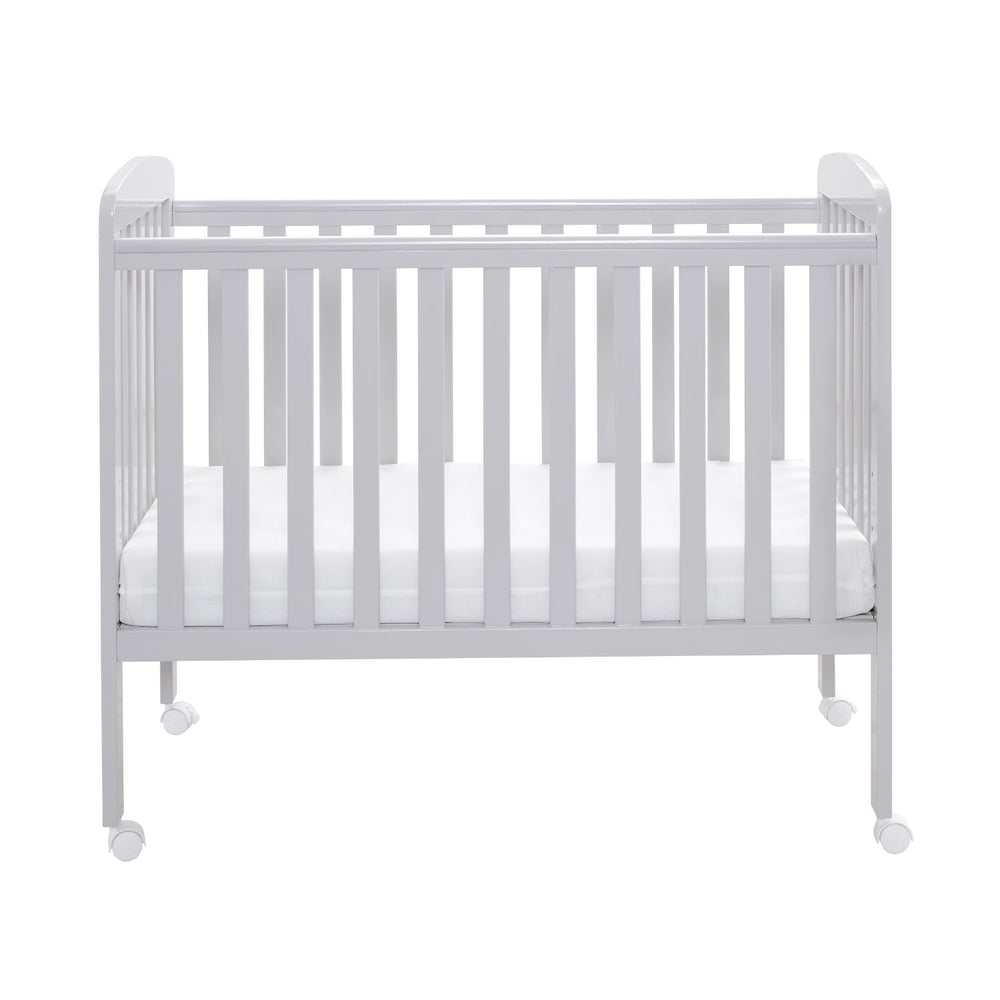 Babymore Space Saver Cot - Compact Size - Teething Rail (0-12months)