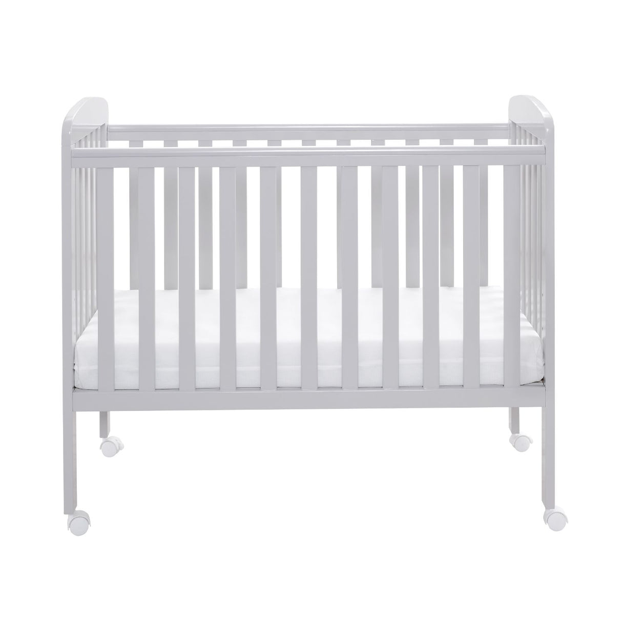 Babymore Space Saver Cot - Compact Size - Teething Rail (0-12months)