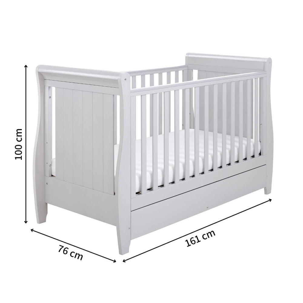 Babymore Stella Sleigh 2-Piece Nursery Room Set