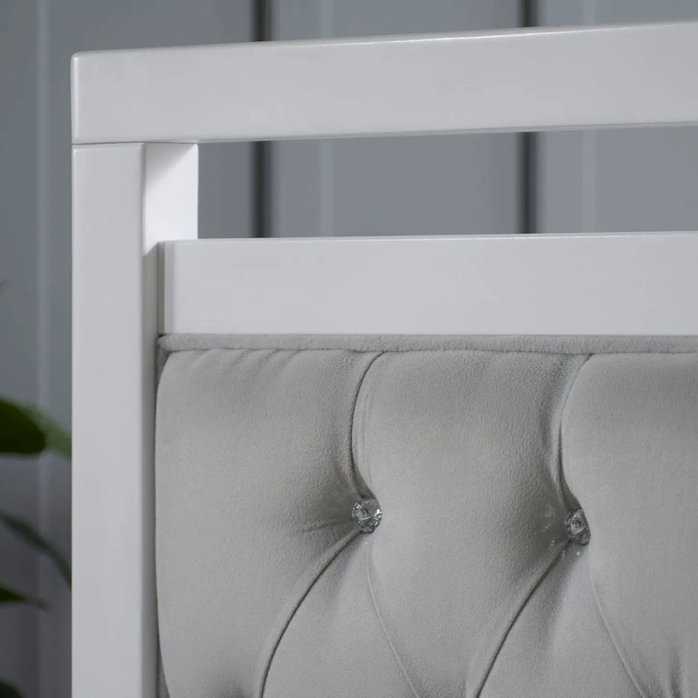 Babymore Luxury Velvet Deluxe Cot Bed - Soft Touch - Cushioned - Water-Resistant - Award Winning (0-5yrs)