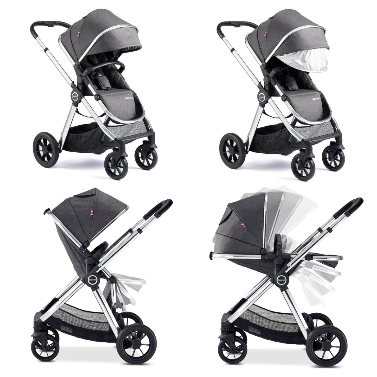 Babymore MeMore V2 Pram Pushchair Bundle