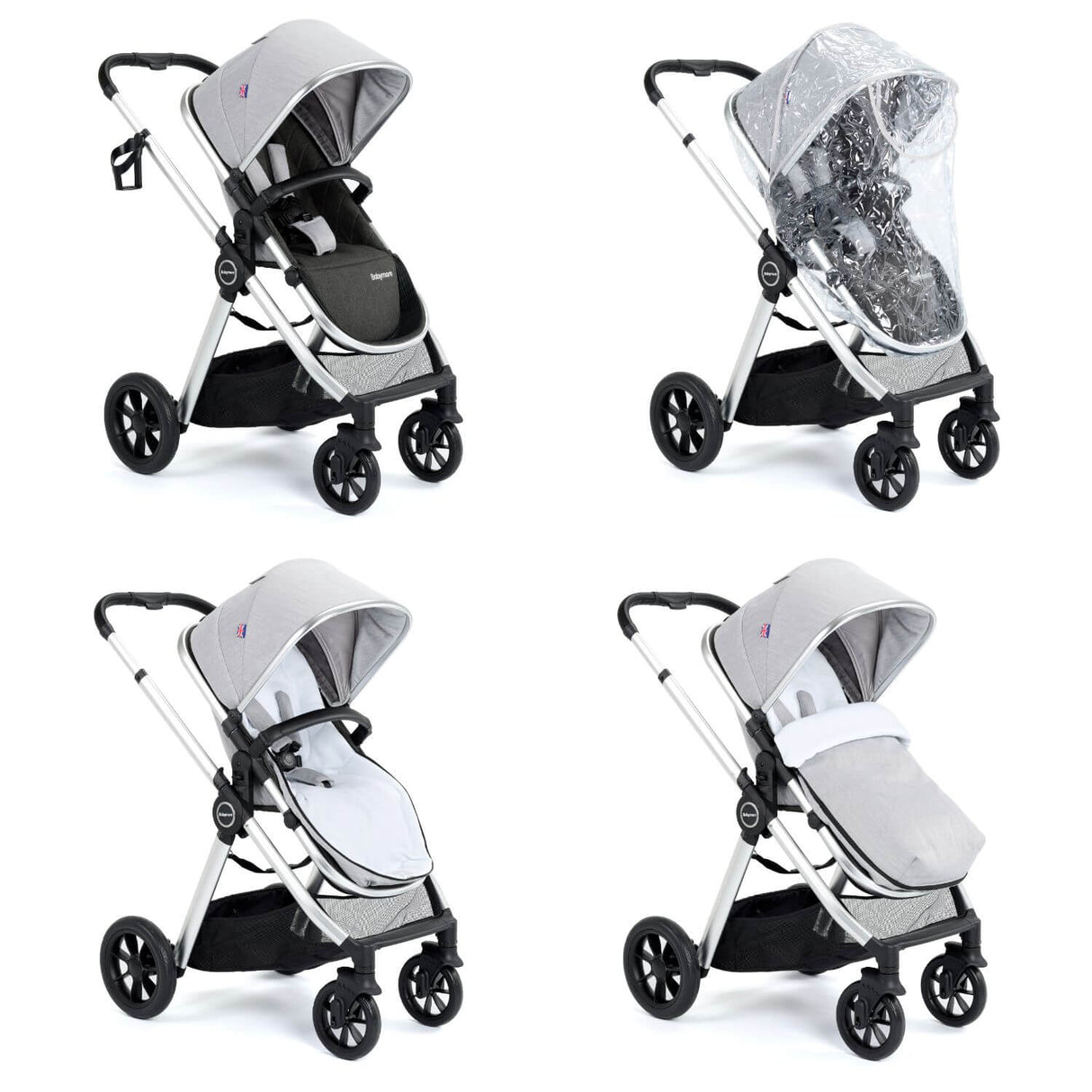 Babymore MeMore V2 Pram Pushchair Bundle