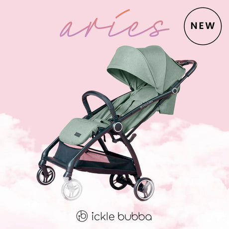 Ickle Bubba Aries PRIME - Ultra Lightweight & Auto-Folding (Includes Carry Bag + Footwarmer + Rain Cover + Cup Holder)