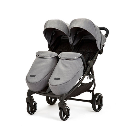 Ickle Bubba Venus MAX Double (Twin & Sibling) Stroller in Grey