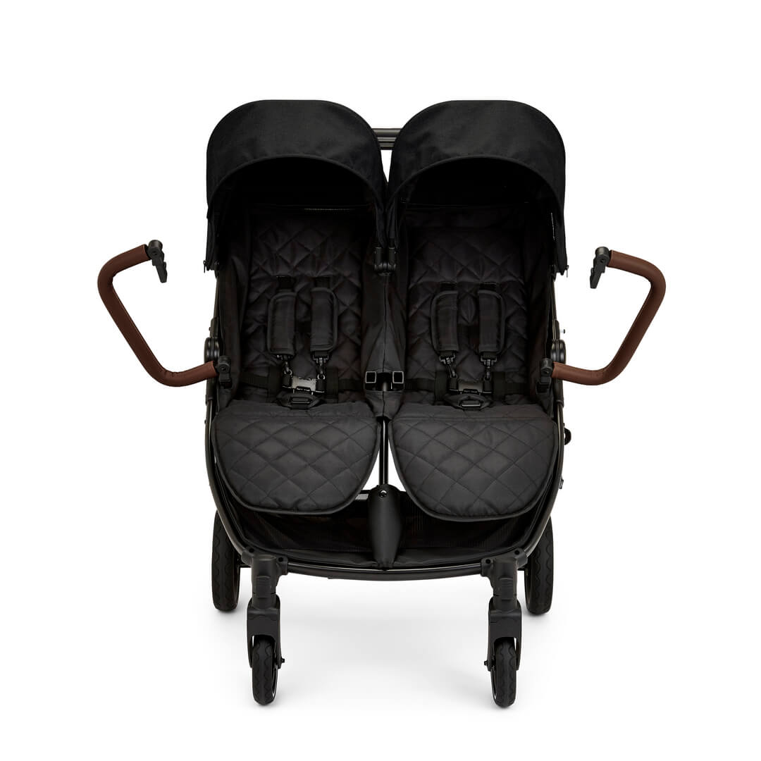 Ickle Bubba Venus PRIME Double (Twin & Sibling) Stroller in Black