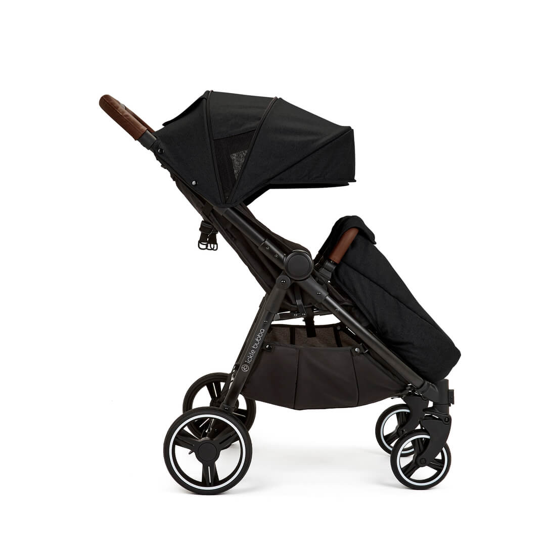 Ickle Bubba Venus PRIME Double (Twin & Sibling) Stroller in Black
