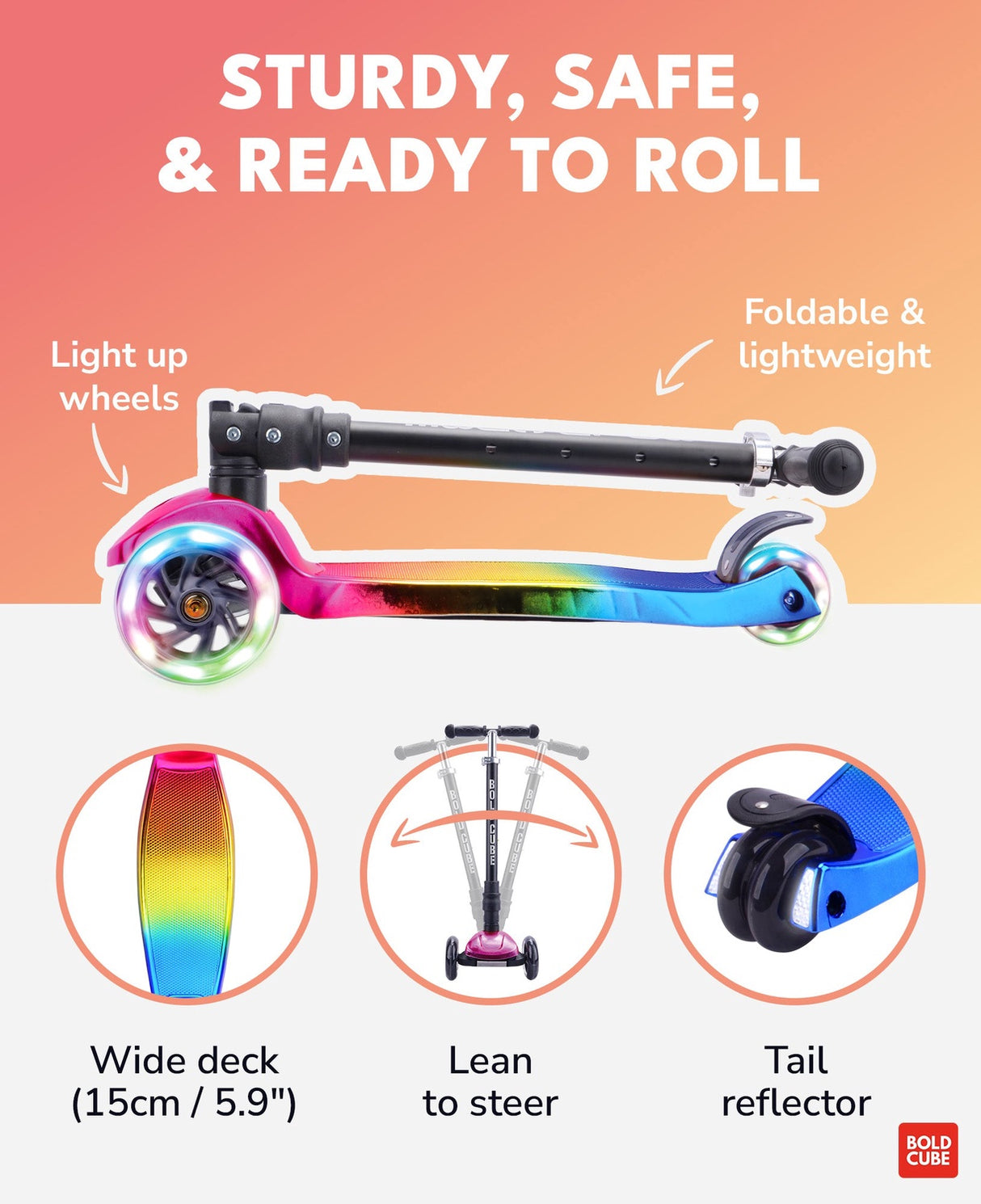 Big 3 Wheel Scooter - Candy Floss