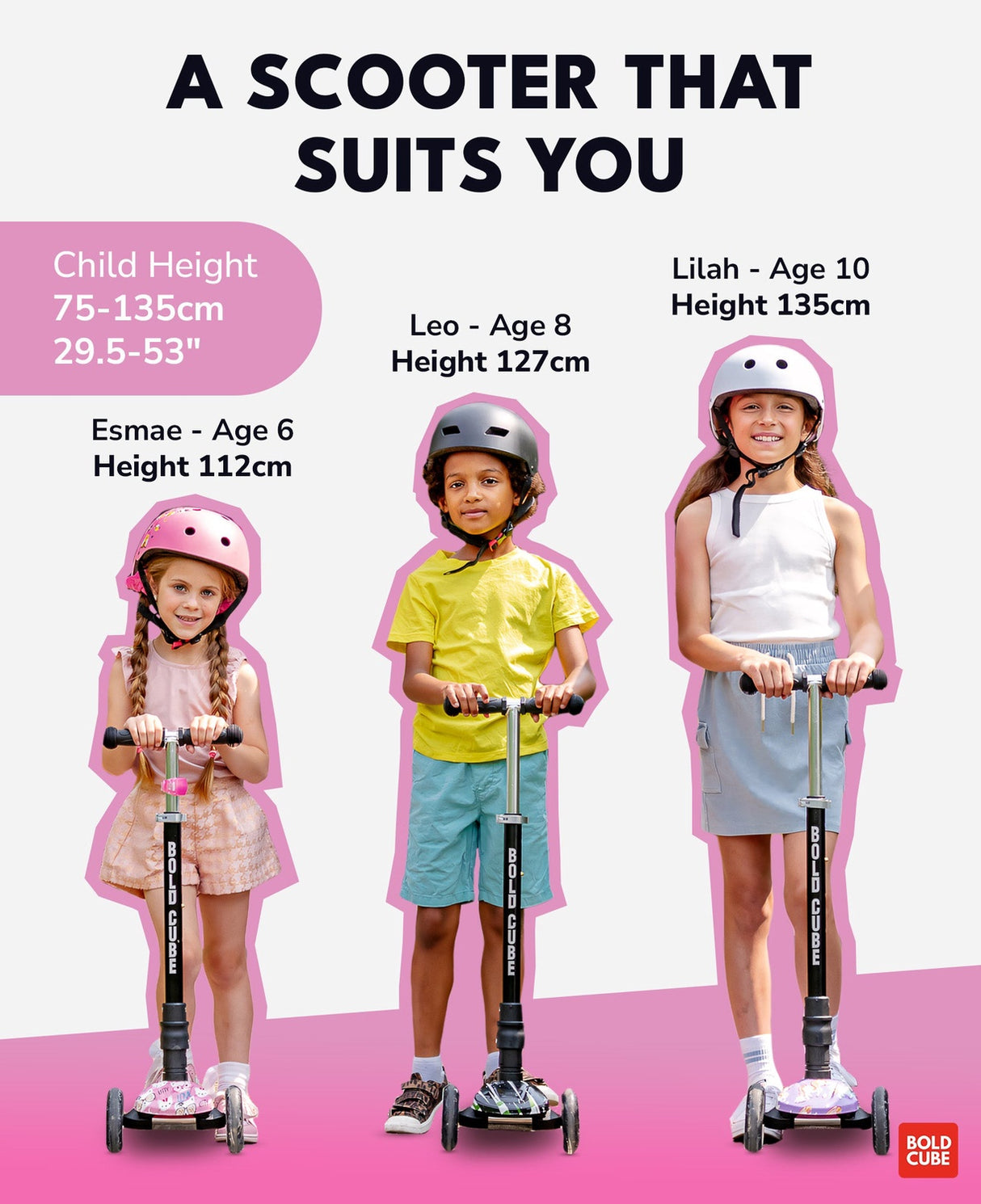 Big 3 Wheel Scooter - Kitty Love