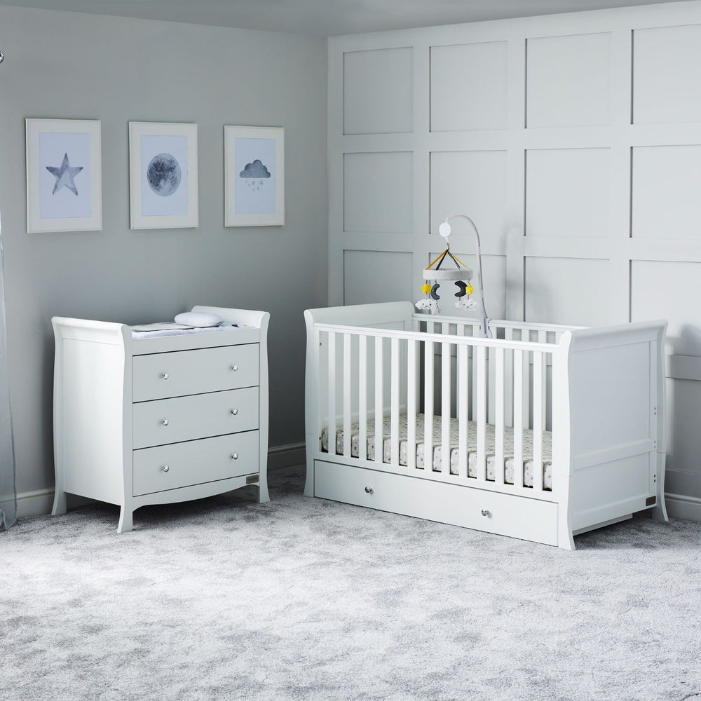 Ickle Bubba Snowdon Classic Sleigh 2-Piece Nursery Furniture Set