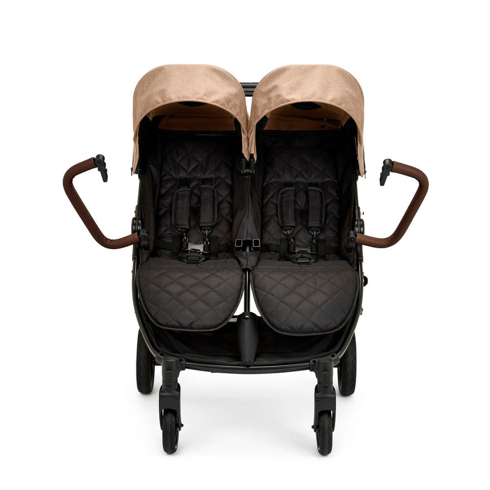 Ickle Bubba Venus PRIME Double (Twin & Sibling) Stroller in Biscuit