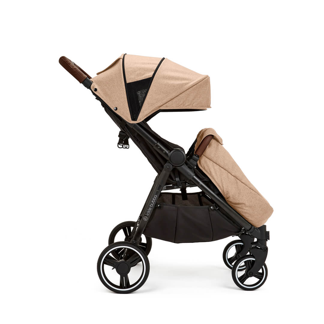 Ickle Bubba Venus PRIME Double (Twin & Sibling) Stroller in Biscuit