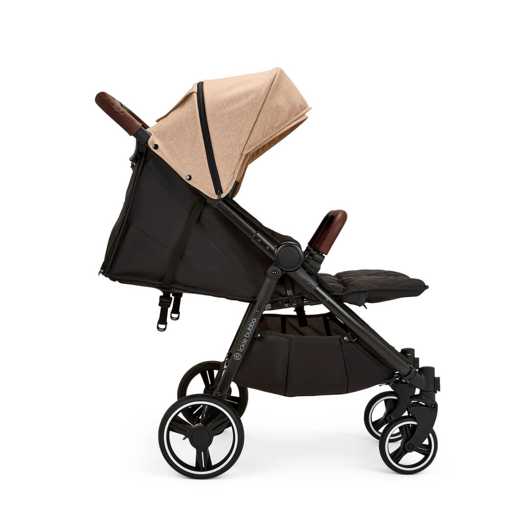 Ickle Bubba Venus Double (Twin & Sibling) Stroller in Biscuit