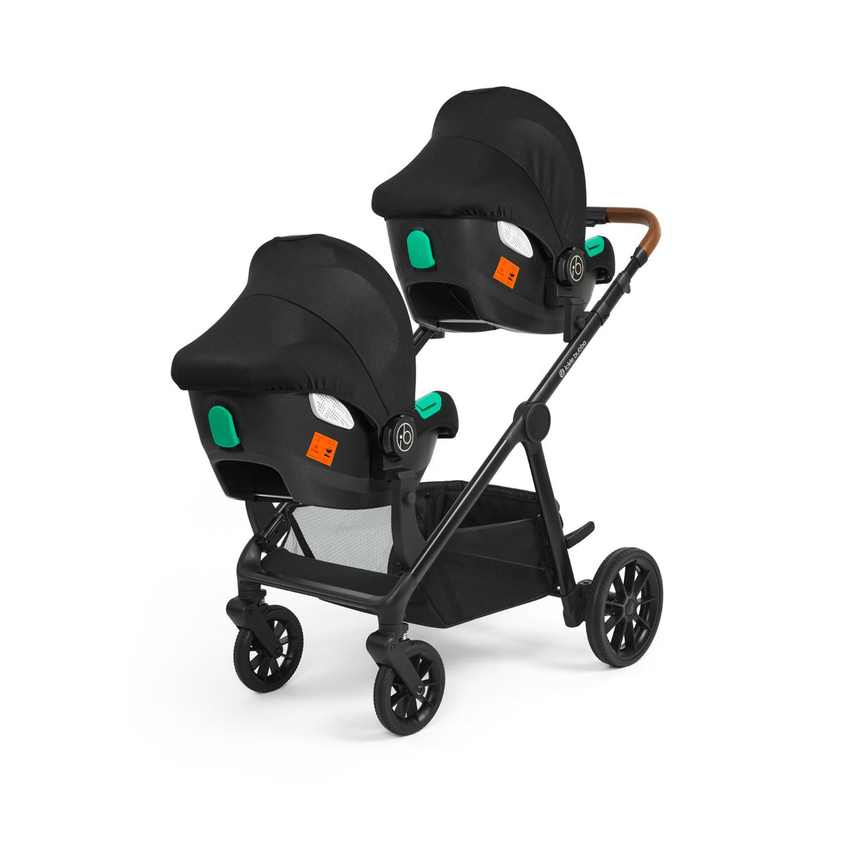 Ickle Bubba Virgo Twin 18-Piece Travel System with i-Size Cirrus Car Seats & ISOFIX Bases
