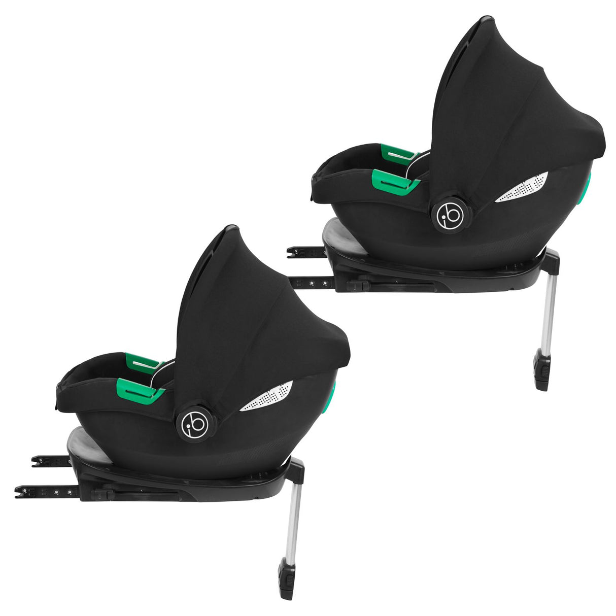 Ickle Bubba Virgo Twin 18-Piece Travel System with i-Size Cirrus Car Seats & ISOFIX Bases