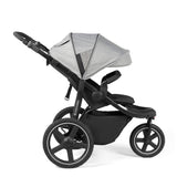 Side view of Ickle Bubba Venus Prime Jogger Stroller in Space Grey colour