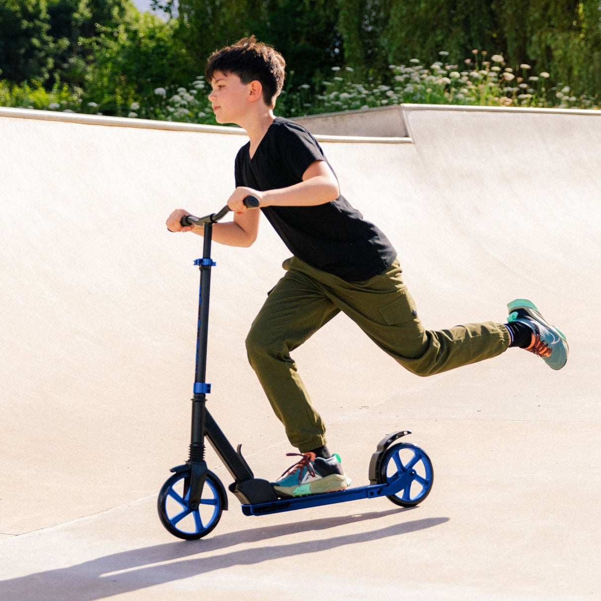 Deep Blue - Big 2 Wheel Scooter