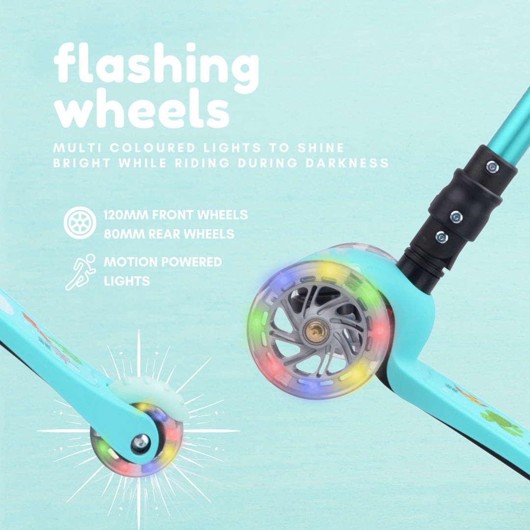 Teeny Fold 3 Wheel Scooter - Mermaid