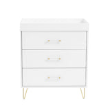 Babymore Kimi Acrylic Nursery Chest Changer against white background