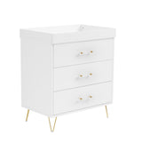 Right angle of Babymore Kimi Acrylic Nursery Chest Changer