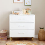 Babymore Kimi Acrylic Nursery Chest Changer with top changer removed