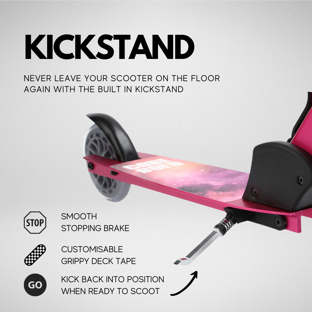 Deluxe 2 Wheel Scooter - Black