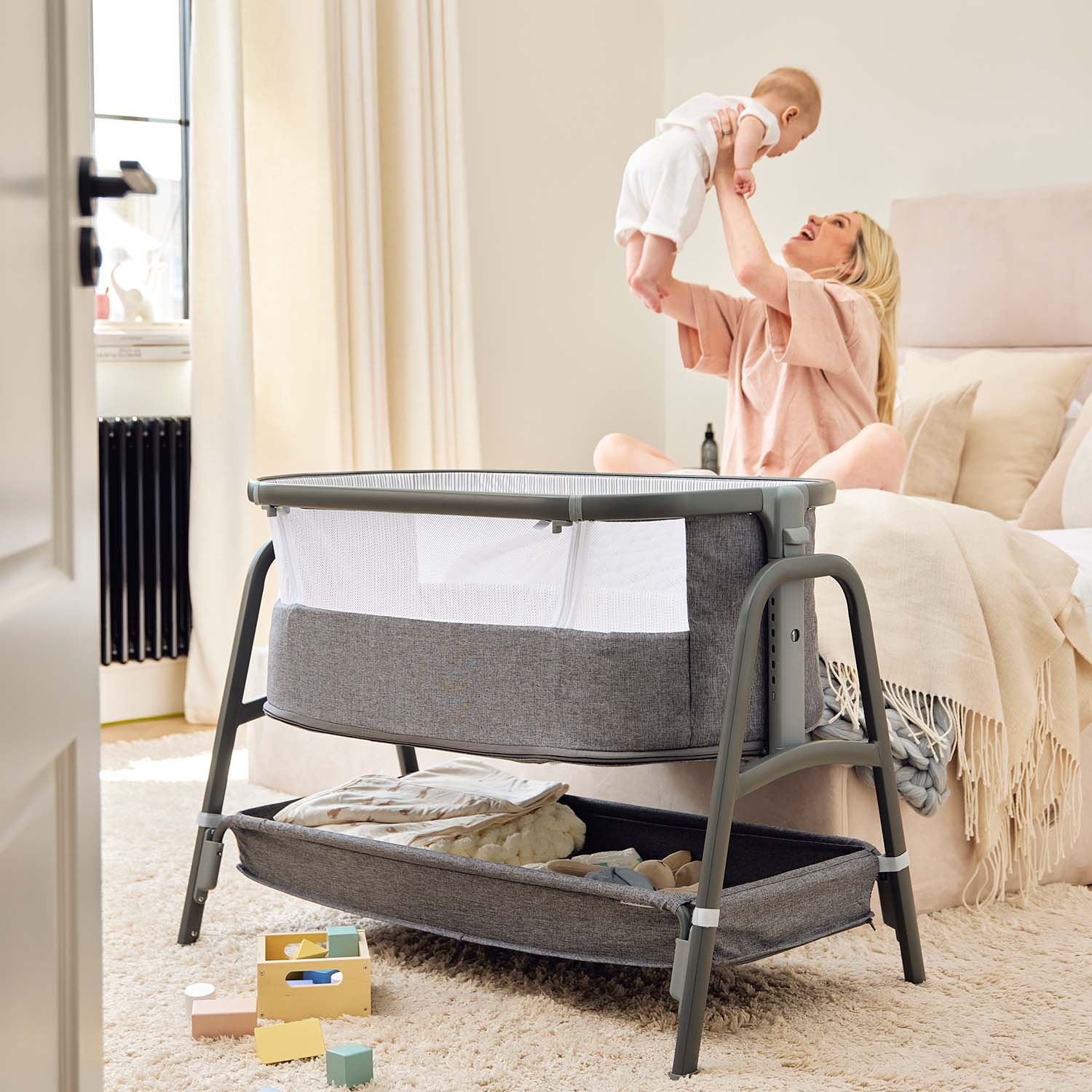 Ickle Bubba Bubba&Me Bedside Crib