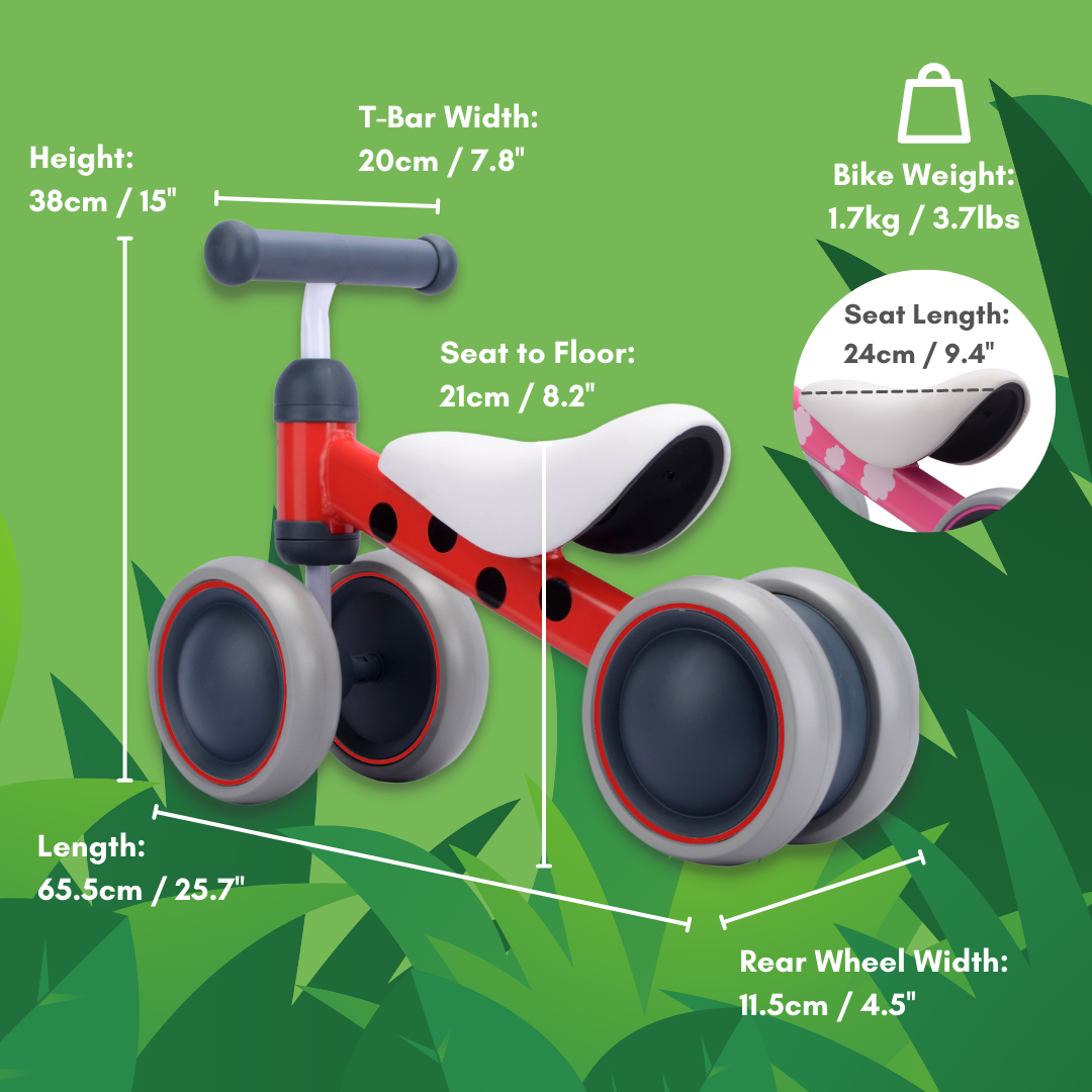 Baby Balance Bike - Betty Ladybird