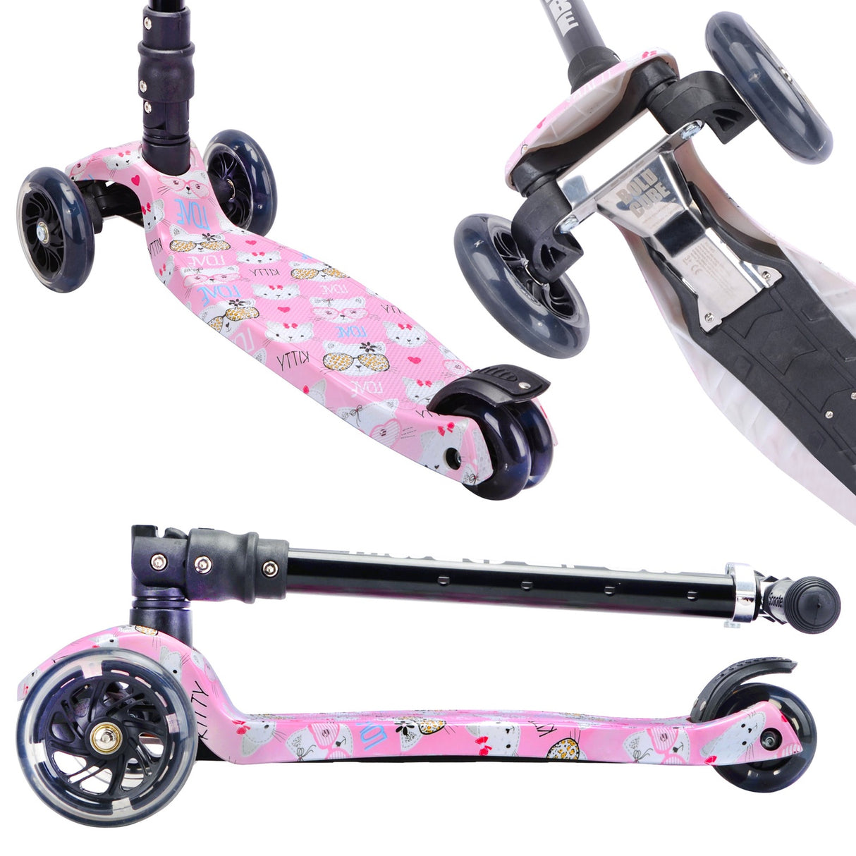 Big 3 Wheel Scooter - Kitty Love